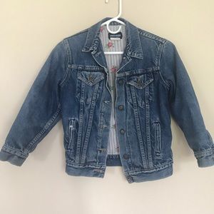 Vintage Youth Kids Jean Jacket Denim Lined L